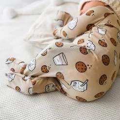 Cookies And Milk Zip Romper -Baby Product Shop cookies and milk zip romper brave little ones lil tulips 30962541625462