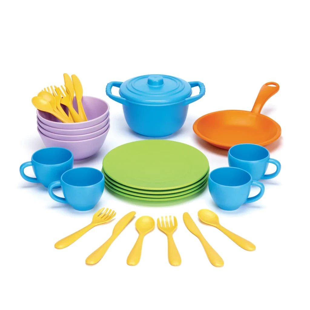 Green Toys Cookware And Dining Set 3 Green Toys Cookware And Dining Set