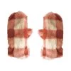 Coral Furry Checked Mittens 2 Coral Furry Checked Mittens -Baby Product Shop coral furry checked mittens 3 6 years rockahula kids lil tulips 30897099112566