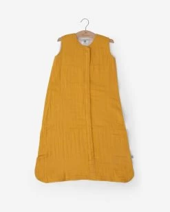 Little Unicorn Cotton Muslin Sleep Bag - Mustard