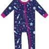 Deep Blue Galaxy Footless Zip Romper 1 Deep Blue Galaxy Footless Zip Romper -Baby Product Shop deep blue galaxy footless zip romper bird bean baby toddler clothing lil tulips 31101527523446