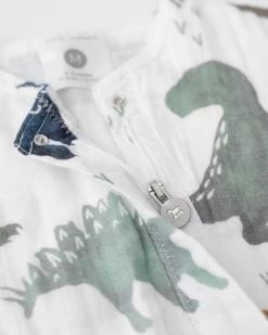 Little Unicorn Cotton Muslin Romper - Dino Friends -Baby Product Shop dino friends cotton muslin romper little unicorn lil tulips 12138843635830