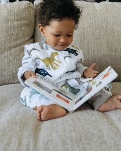 Little Unicorn Cotton Muslin Romper - Dino Friends -Baby Product Shop dino friends cotton muslin romper little unicorn lil tulips 12138844225654