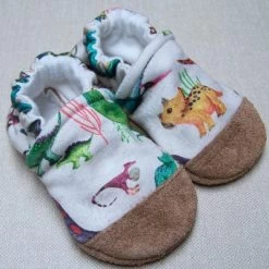Dino Might Organic Slippers