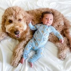 Dogs Zip Romper -Baby Product Shop dogs zip romper brave little ones lil tulips 30893677281398