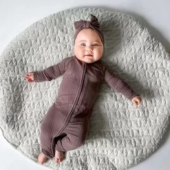 Eggplant Ribbed Zip Romper -Baby Product Shop eggplant ribbed zip romper brave little ones lil tulips 30298984546422
