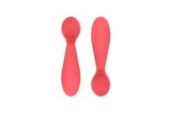 Ezpz Tiny Spoon In Coral Twin-Pack