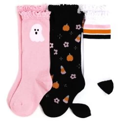 Ghouly Girl Knee High Socks 3-Pack