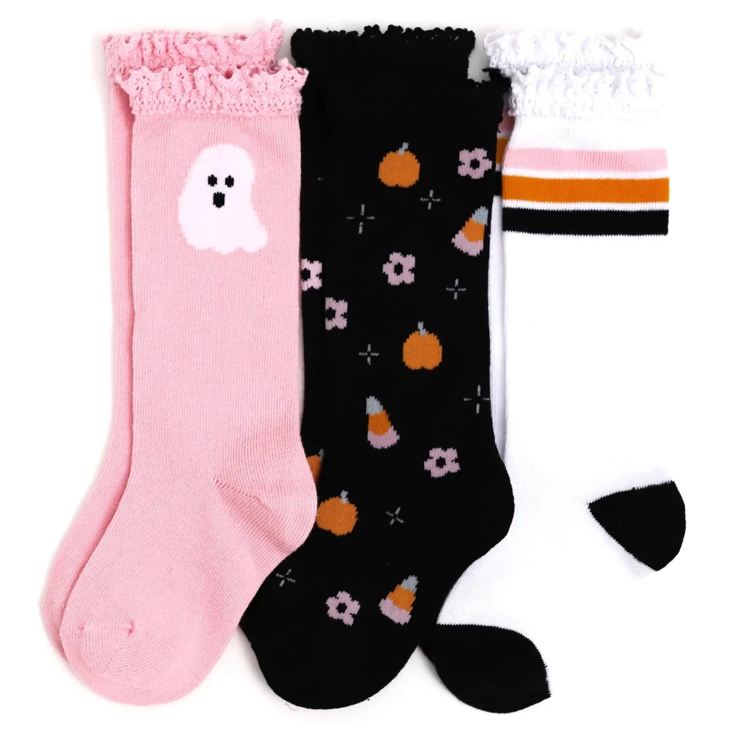 Ghouly Girl Knee High Socks 3-Pack 3 Ghouly Girl Knee High Socks 3-Pack