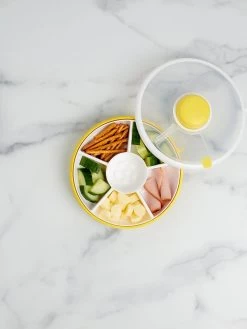 GoBe Snack Spinner - Lemon Yellow -Baby Product Shop gobe snack spinner lemon yellow gobe kids lil tulips 30781525950582