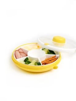 GoBe Snack Spinner - Lemon Yellow -Baby Product Shop gobe snack spinner lemon yellow gobe kids lil tulips 30781525983350