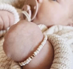 Gold Filled Cream Layer Bracelet -Baby Product Shop gold filled cream layer bracelet little lunds co lil tulips 30804734050422