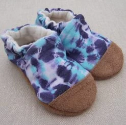 Grape Tie Dye Organic Slippers