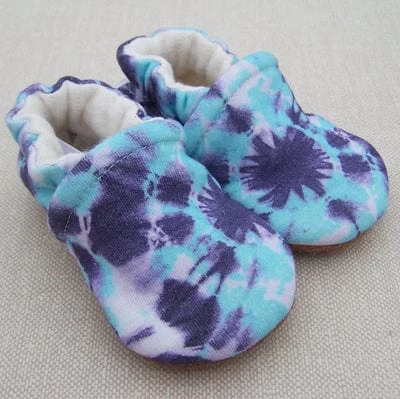Grape Tie Dye Organic Slippers 4 Grape Tie Dye Organic Slippers - Image 2