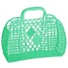 Green Retro Jelly Basket - Large