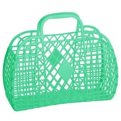 Green Retro Jelly Basket - Large