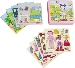 Haba Dress-Up Doll Lilli Magnetic Game