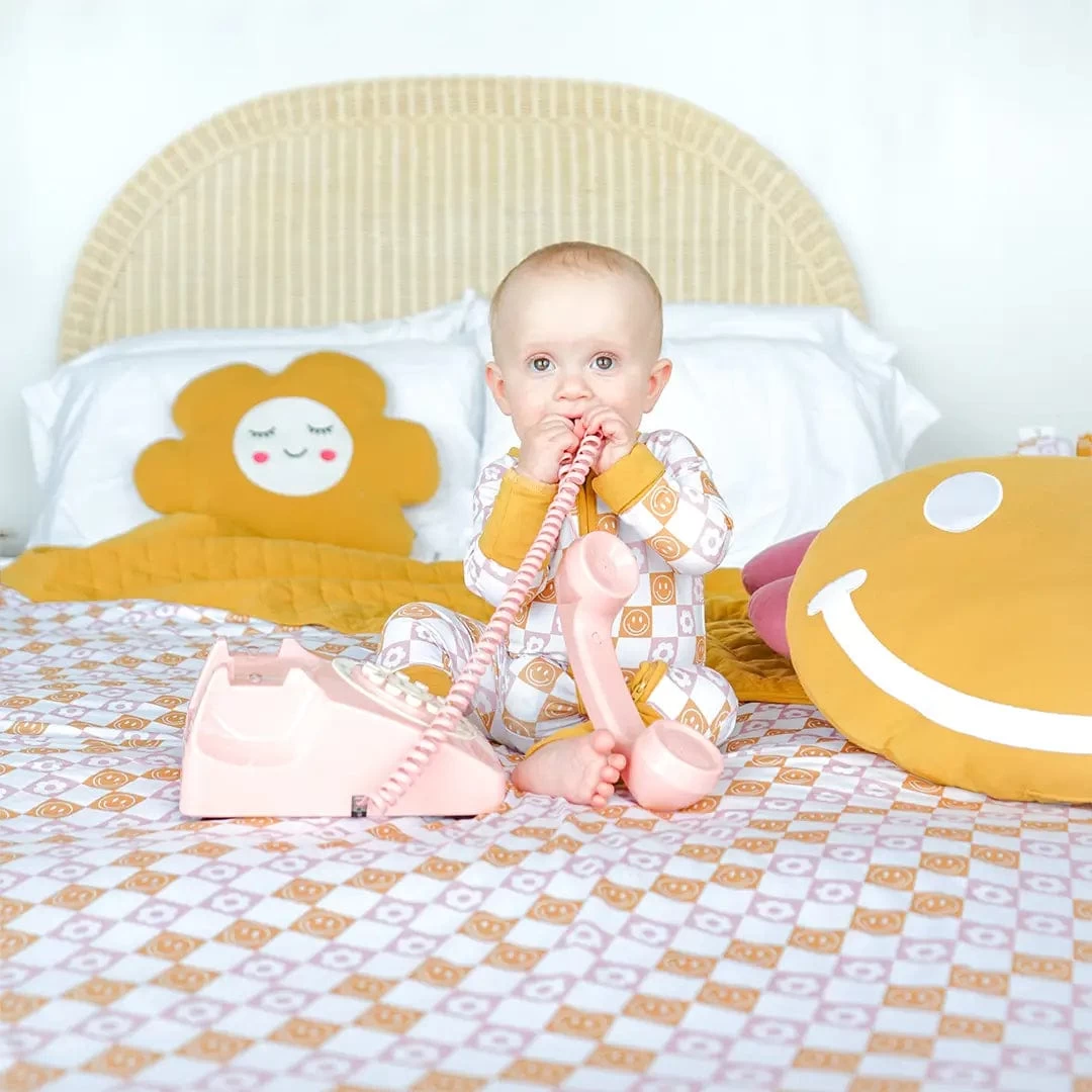 Happy Daze Pink Bamboo Convertible Romper Pajamas 4 Happy Daze Pink Bamboo Convertible Romper Pajamas - Image 2