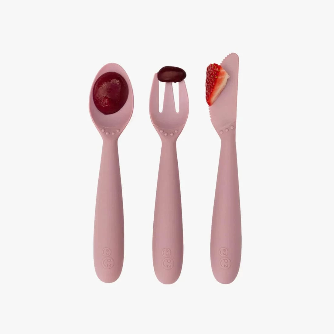 Ezpz Happy Utensils - Blush 5 Ezpz Happy Utensils - Blush - Image 4