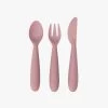 Ezpz Happy Utensils - Blush -Baby Product Shop happy utensils blush ezpz lil tulips 29848383258742