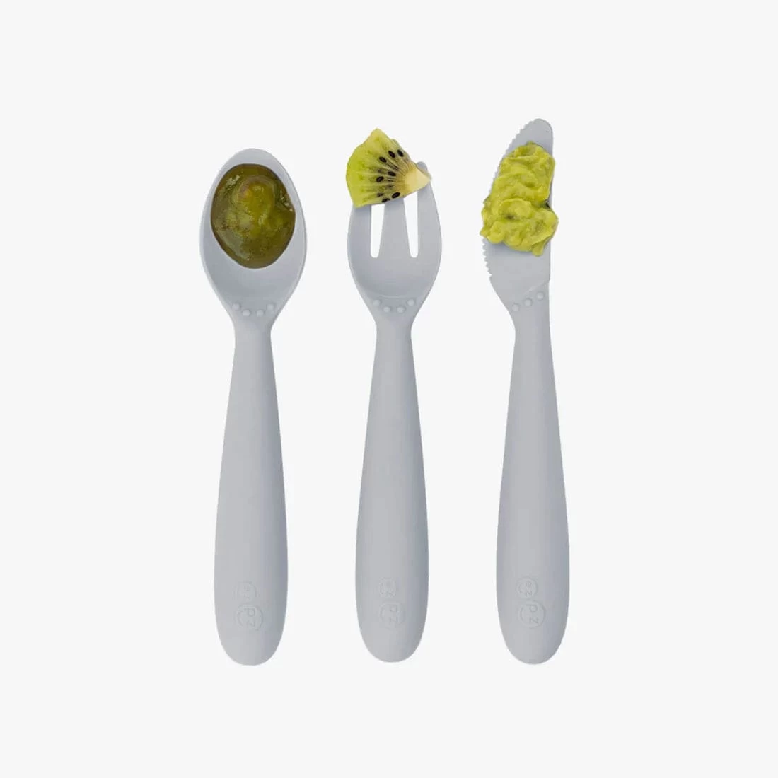 Ezpz Happy Utensils - Pewter 6 Ezpz Happy Utensils - Pewter - Image 4
