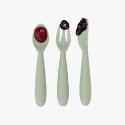 Ezpz Happy Utensils - Sage 9 Ezpz Happy Utensils - Sage -Baby Product Shop happy utensils sage ezpz lil tulips 29848375689334