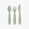 Ezpz Happy Utensils - Sage 1 Ezpz Happy Utensils - Sage -Baby Product Shop happy utensils sage ezpz lil tulips 29848375754870