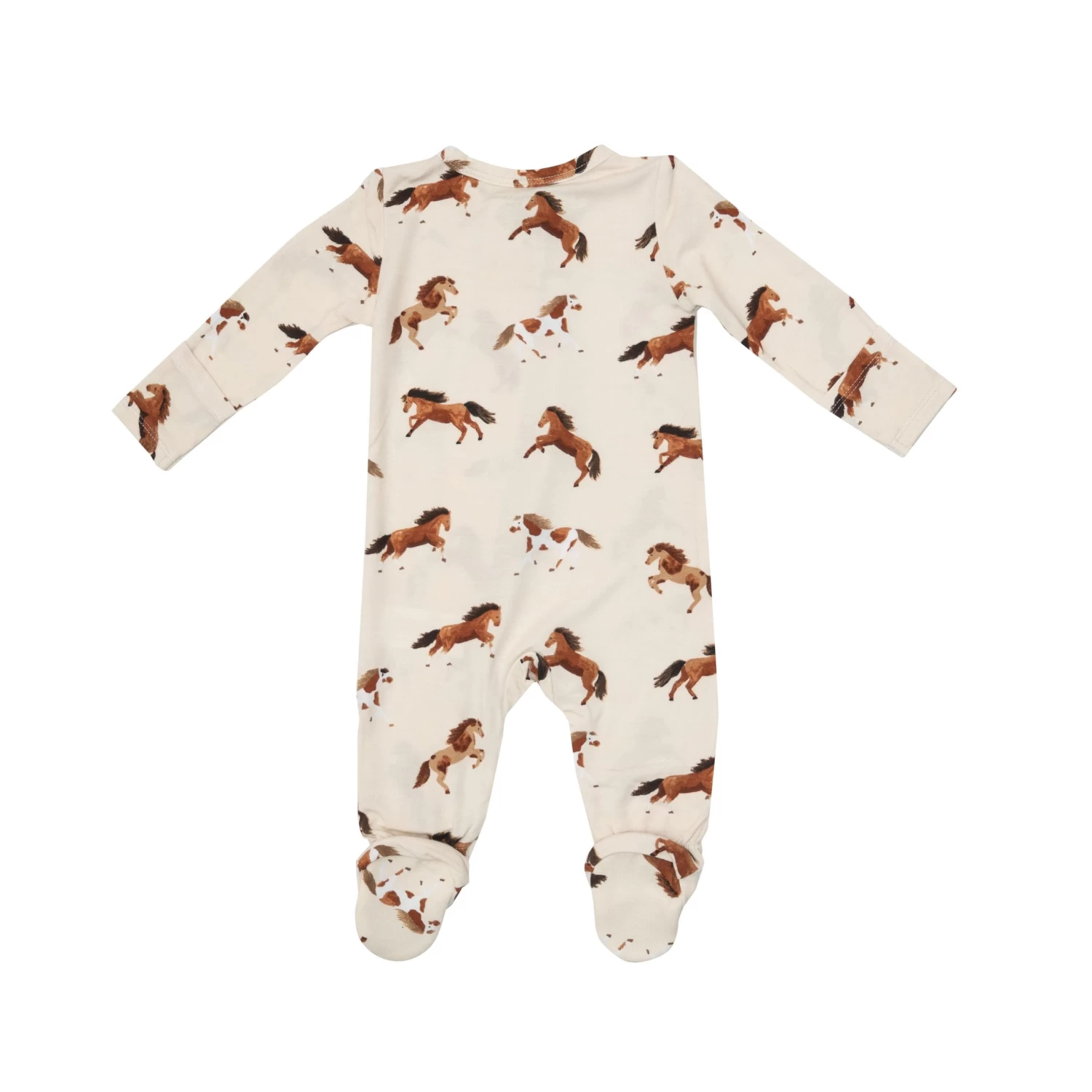 Horses 2-Way Zipper Footie 4 Horses 2-Way Zipper Footie - Image 2