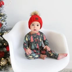 Jovi Christmas Ruffle Zip Romper -Baby Product Shop jovie christmas ruffle zip romper gigi and max baby toddler clothing lil tulips 30917950242934