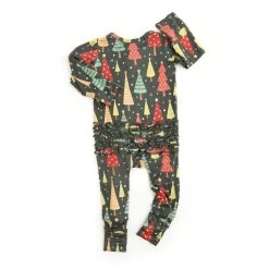 Jovi Christmas Ruffle Zip Romper -Baby Product Shop jovie christmas ruffle zip romper gigi and max baby toddler clothing lil tulips 30917950374006