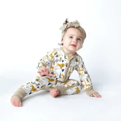 Jungle Friends Bamboo Convertible Romper Sleeper Pajamas 6 Jungle Friends Bamboo Convertible Romper Sleeper Pajamas -Baby Product Shop jungle friends bamboo convertible romper sleeper pajamas emerson and friends baby toddler clothing lil tulips 30406349750390