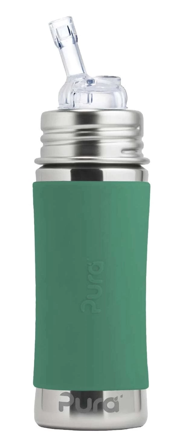 Kiki® 11oz Straw Bottle - Mint 3 Kiki® 11oz Straw Bottle - Mint