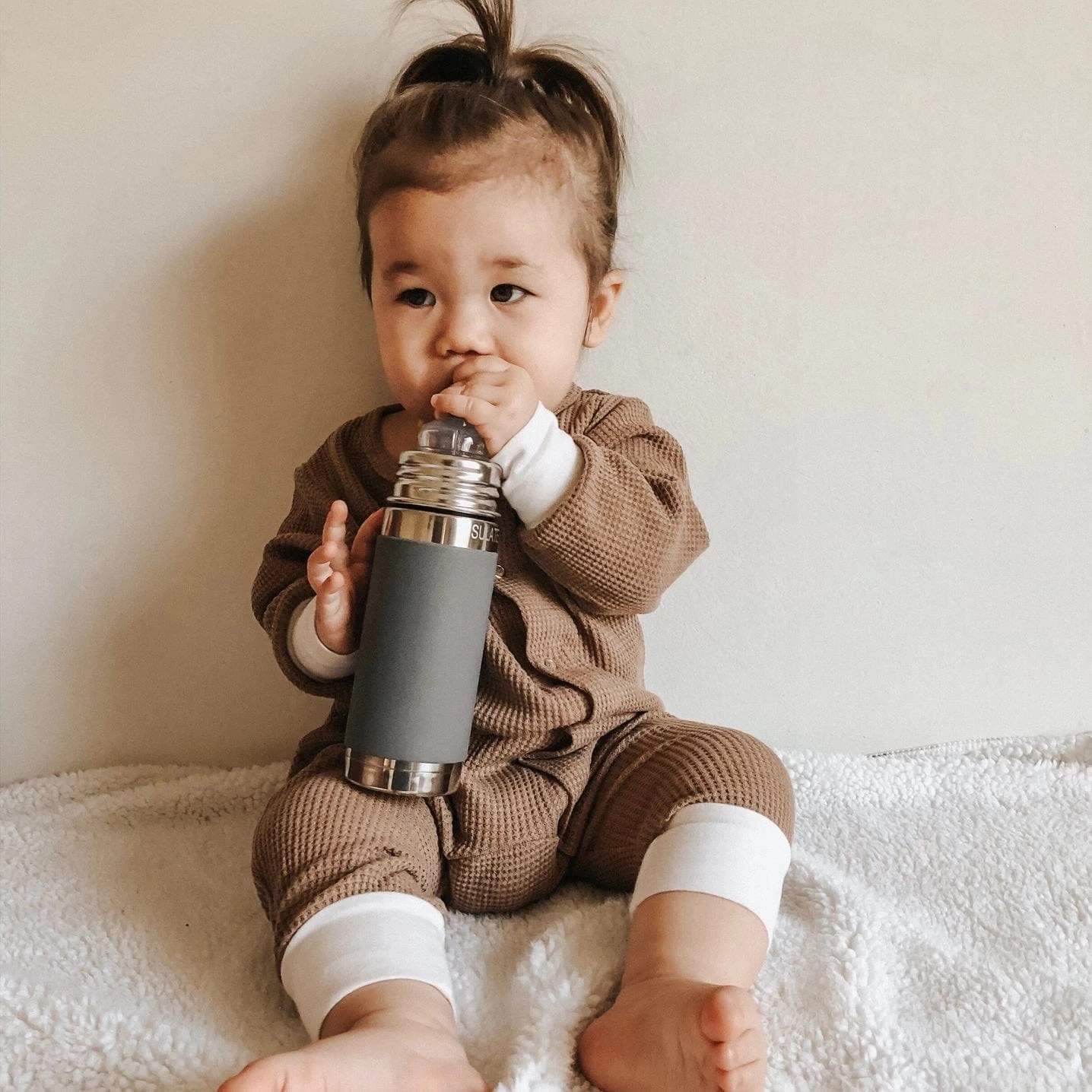 Kiki® 9oz Insulated Sippy Bottle - Moss 6 Kiki® 9oz Insulated Sippy Bottle - Moss - Image 4