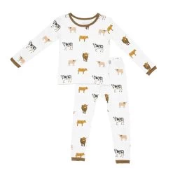 Toddler Pajama Set In Moo