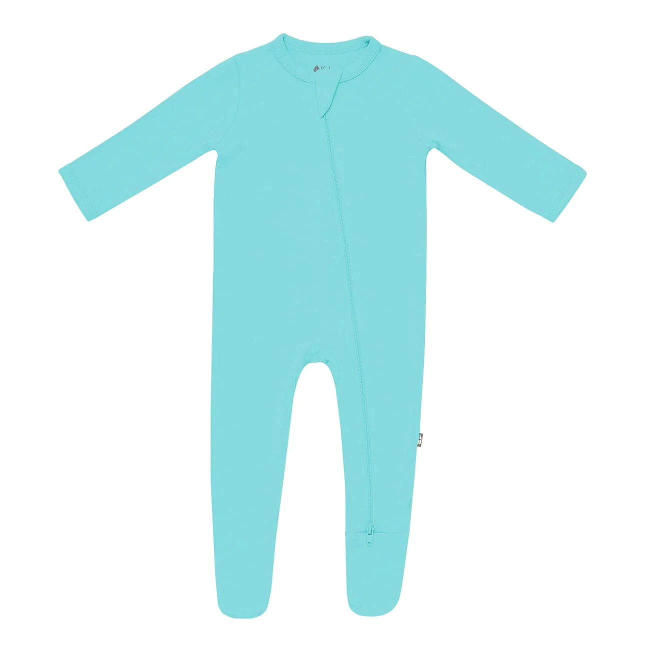 Zippered Footie In Robin 3 Zippered Footie In Robin