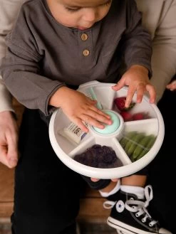 Large Snack Spinner - Mint Green/Teal -Baby Product Shop large snack spinner mint green gobe kids lil tulips 30809914343542