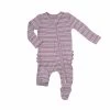 Lilac Stripe Ribbed Ruffle Back 2-Way Zipper Footie -Baby Product Shop lilac stripe ribbed ruffle back 2 way zipper footie angel dear lil tulips 30366299652214