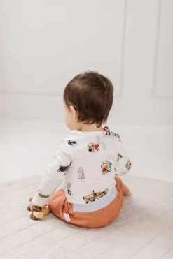 Long Sleeve Bodysuit - Cozy Forest -Baby Product Shop long sleeve bodysuit cozy forest loulou lollipop lil tulips 29968757194870