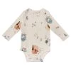Long Sleeve Bodysuit - Cozy Forest -Baby Product Shop long sleeve bodysuit cozy forest loulou lollipop lil tulips 29968757424246