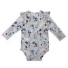 Long Sleeve Ruffle Bodysuit - Ink Floral -Baby Product Shop long sleeve ruffle bodysuit ink floral loulou lollipop lil tulips 29968787865718