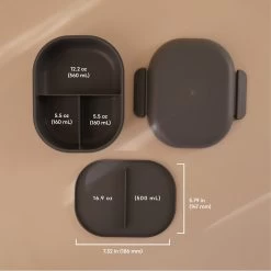 Mushie Lunchbox (Smoke) -Baby Product Shop lunchbox smoke mushie lil tulips 30597846990966