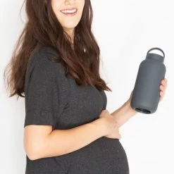 Mama Bottle | The Hydration Tracking Water Bottle For Pregnancy & Nursing (27oz) - Smoke -Baby Product Shop mama bottle the hydration tracking water bottle for pregnancy nursing 27oz smoke bink water bottles lil tulips 29755855437942