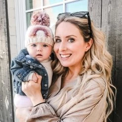 Mauve Rainbow Knit Beanie Hat -Baby Product Shop mauve rainbow knit beanie hat 900439 5000x 7ea4bc91 0a30 4941 8fa9 4ddf1af30fd7