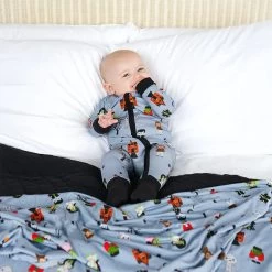 Monster Party Halloween Bamboo Convertible Romper Pajamas -Baby Product Shop monster party halloween bamboo convertible romper pajamas emerson and friends baby toddler clothing lil tulips 30754335096950