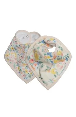 Muslin Bandana Bib Set - Floral Bouquet