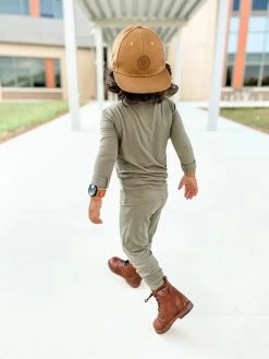 Olive Small Ribbed Two-Piece Set -Baby Product Shop olive small ribbed two piece set releasing oct 25th brave little ones lil tulips 30994139218038