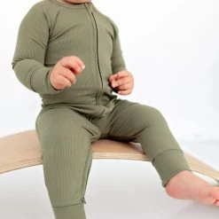 Olive Small Ribbed Zip Romper -Baby Product Shop olive small ribbed zip romper releasing oct 25th brave little ones lil tulips 30994160943222
