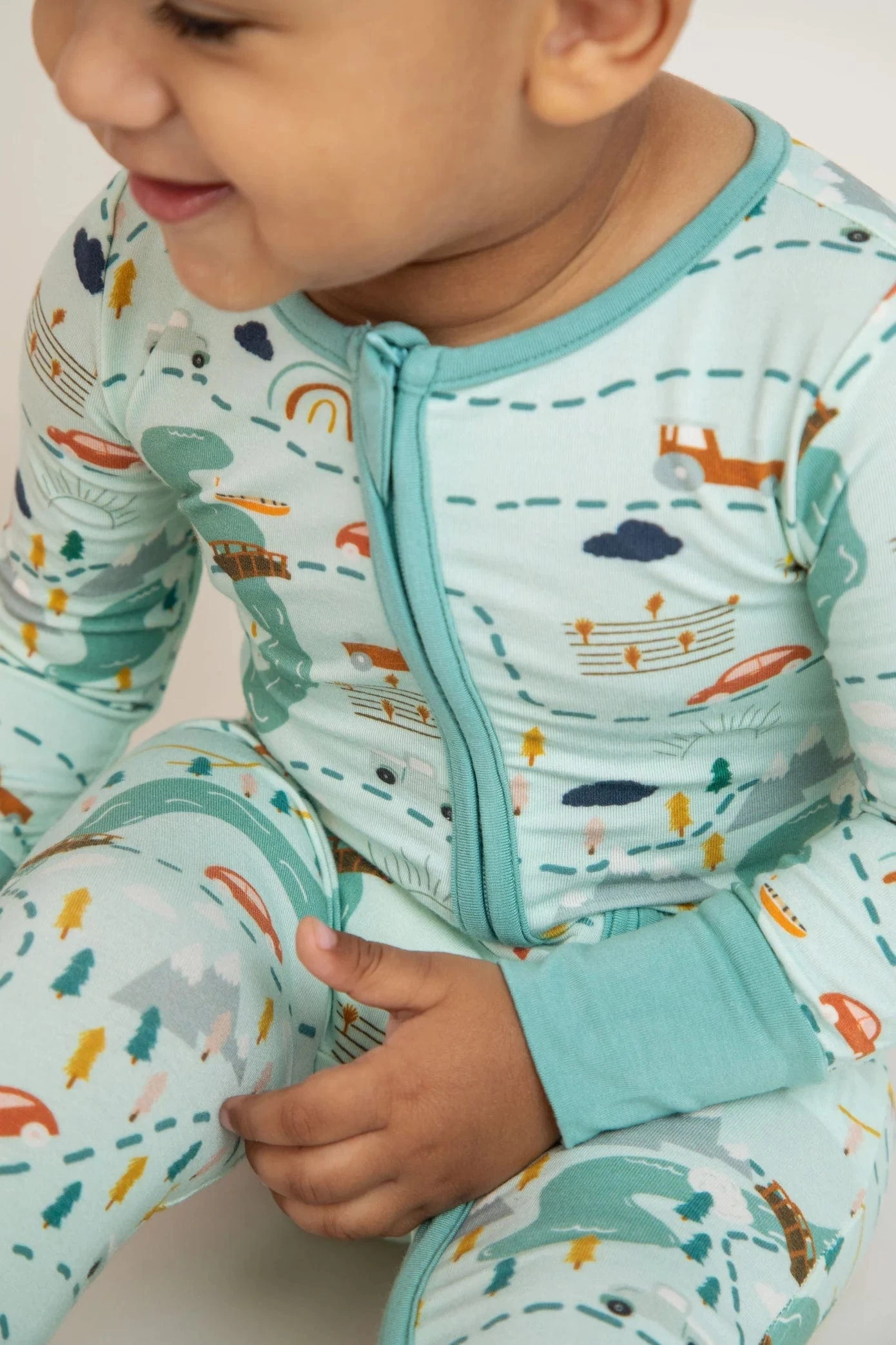 On The Road Again Footless Zip Romper 6 On The Road Again Footless Zip Romper - Image 4