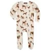 Organic Natural Dog Zipper Footed Romper -Baby Product Shop organic natural dog zipper footed romper milkbarn kids lil tulips 28973437976694