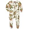 Organic Peaches Zipper Footed Ruffle Romper -Baby Product Shop organic peaches zipper footed ruffle romper milkbarn kids lil tulips 28973451772022